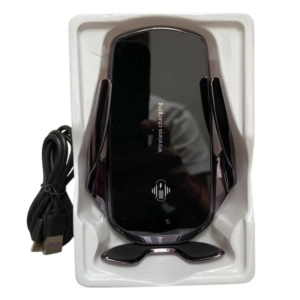 15W Wireless Car Phone Holder Charger Auto-Clamping Qi Fast Charging